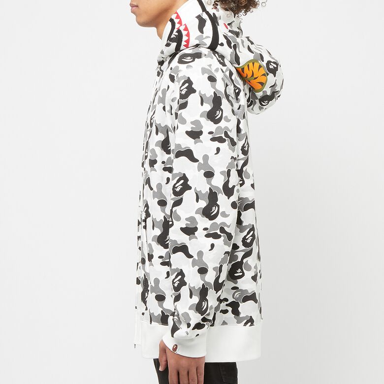 A Bathing Ape Abc Camo Double Shark Full Zip Hoodie gray