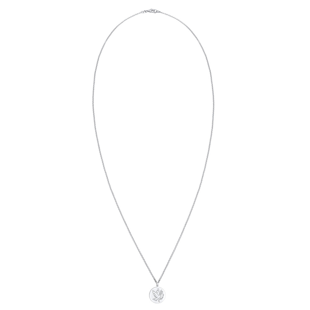 Elli Elli Collier Femmes plaquette pendentif colombe en argent sterling 925 Bijoux
