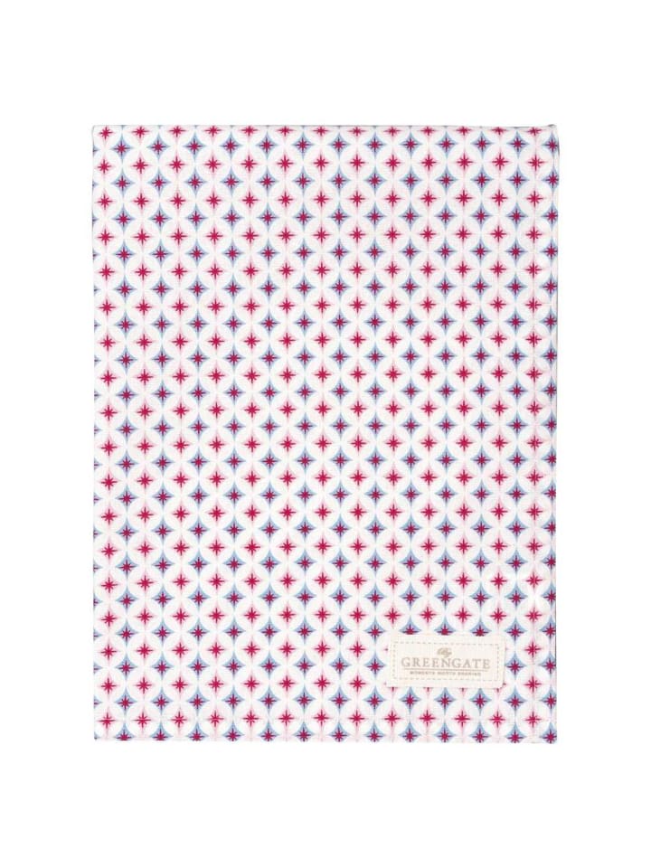 Greengate Geschirrtuch NOVELLA Weiß mit Sternen Muster in Rot günstig kaufen onesize