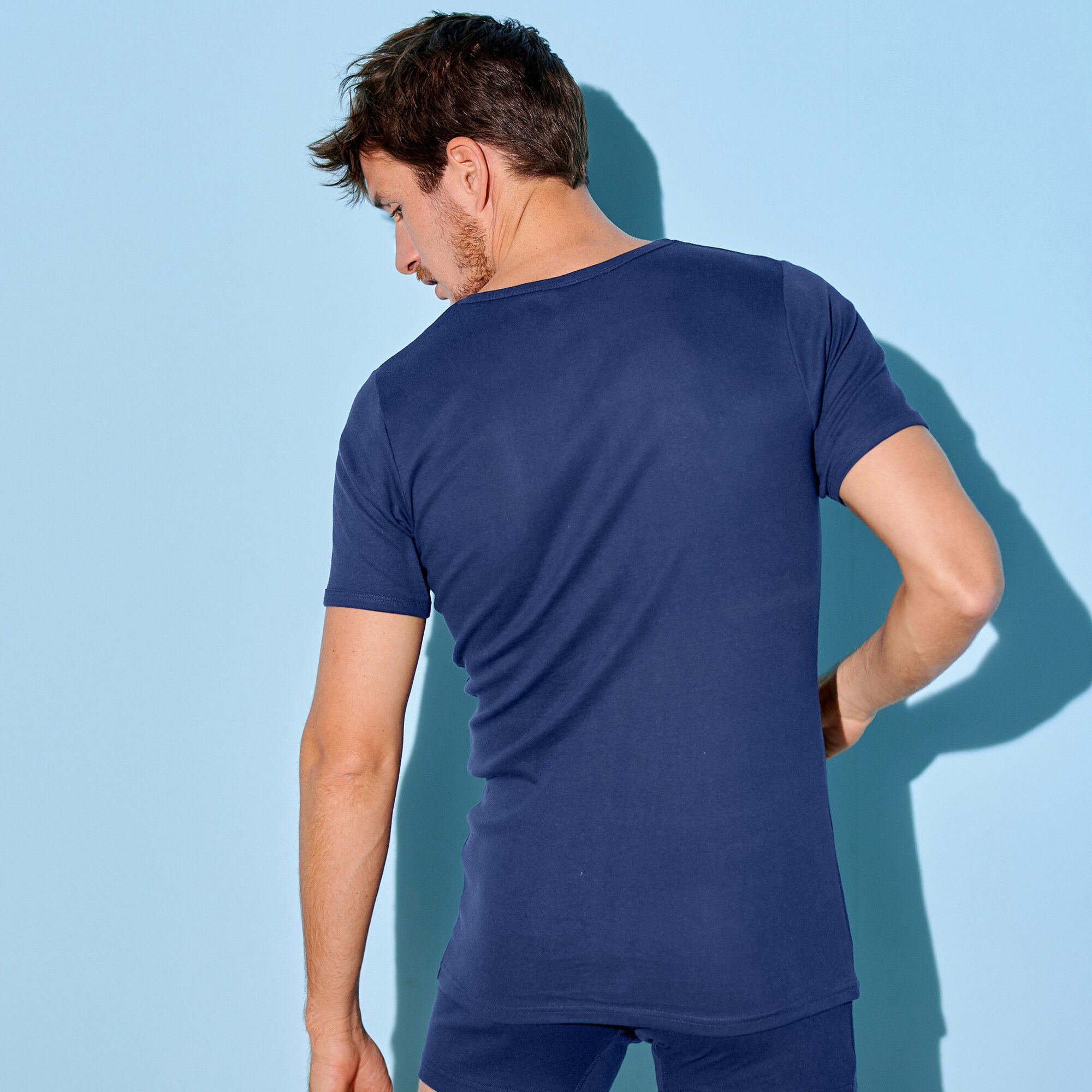T-shirt sous-vêtement homme col rond