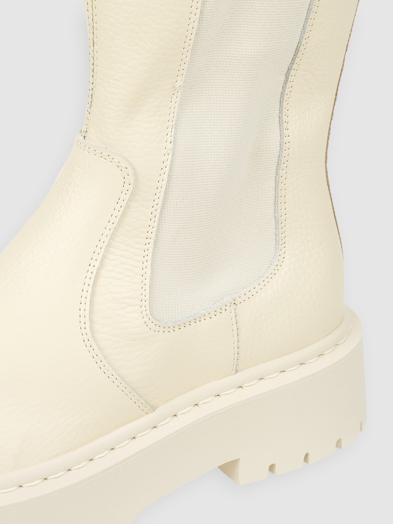 Chelsea Boots aus Leder Modell 'Vivianne' in offwhite