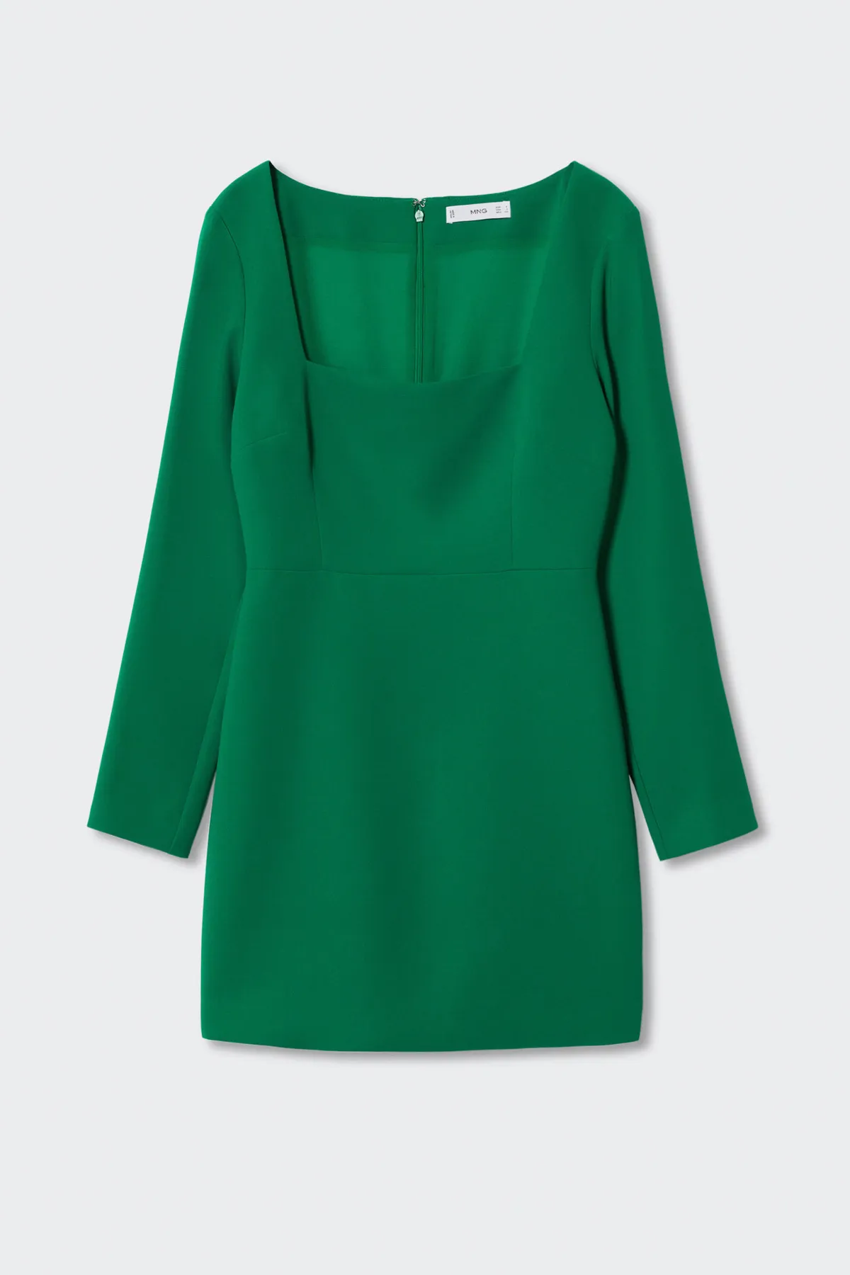 MANGO  Grünes Damenkleid 37013843