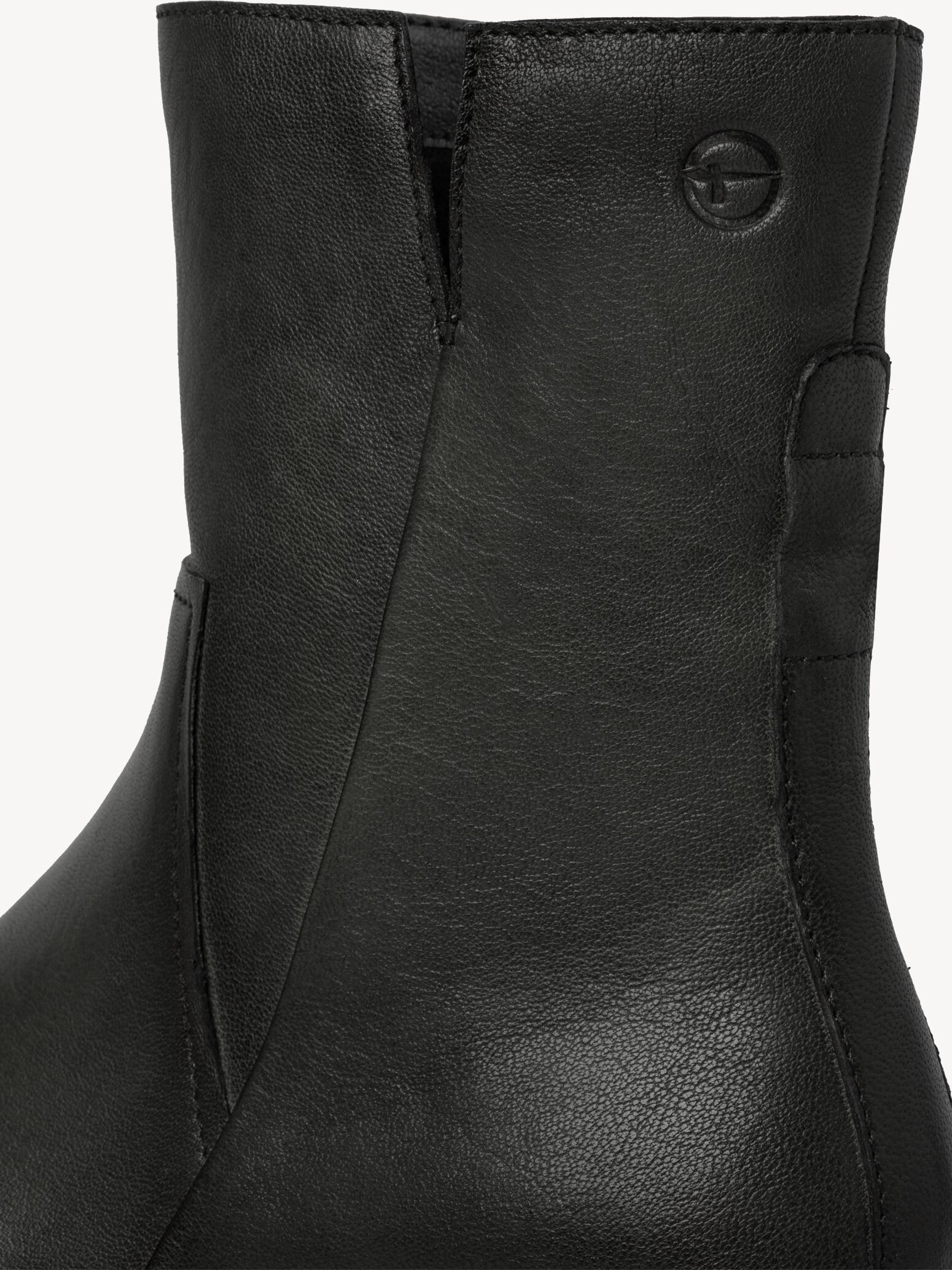 Bottine en cuir - gris