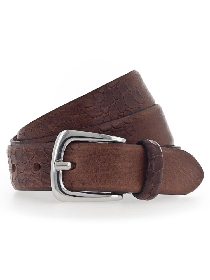 b.belt Charlisa Gürtel Leder in dunkelbraun günstig kaufen