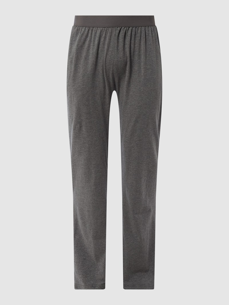 Pyjama-Hose mit Stretch-Anteil in graphit meliert