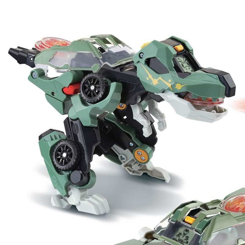 Super Dino T-REX lance flammes transformable Switch & Go Vtech