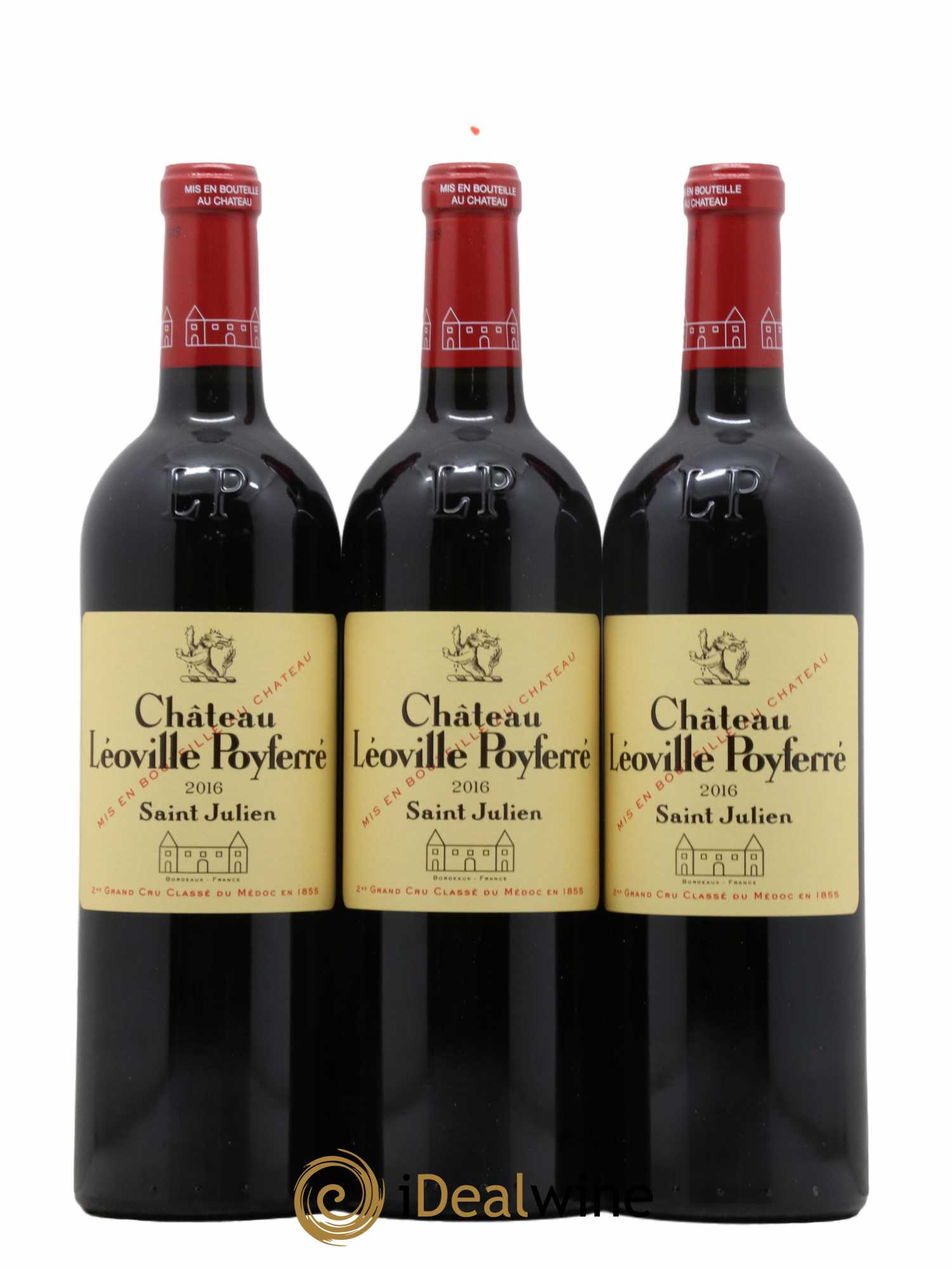 Château Léoville Poyferré 2ème Grand Cru Classé  2016 - Lot de 12 Bouteilles