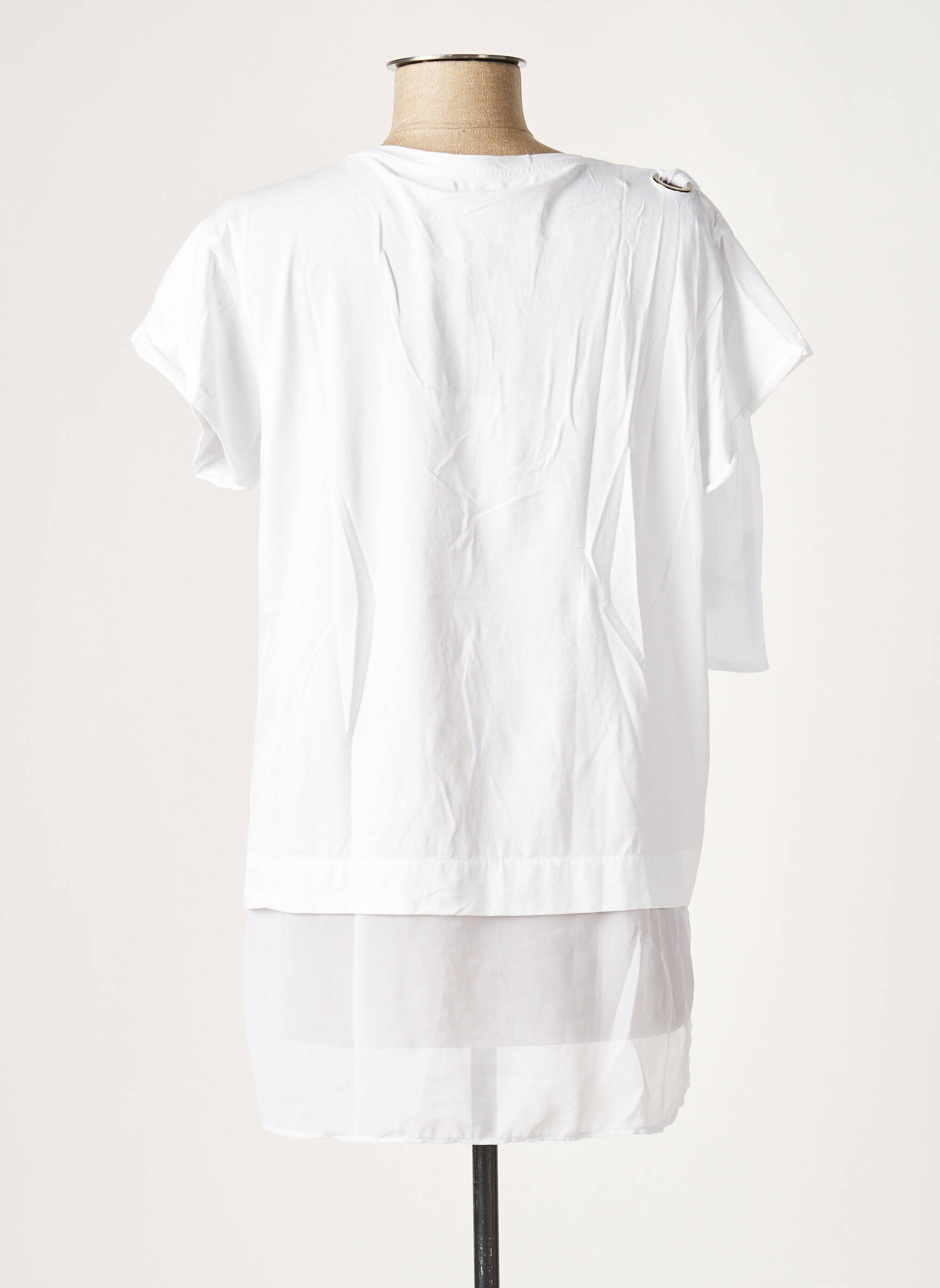 Bluoltre Tuniquemanchecourte Femme couleur blanc