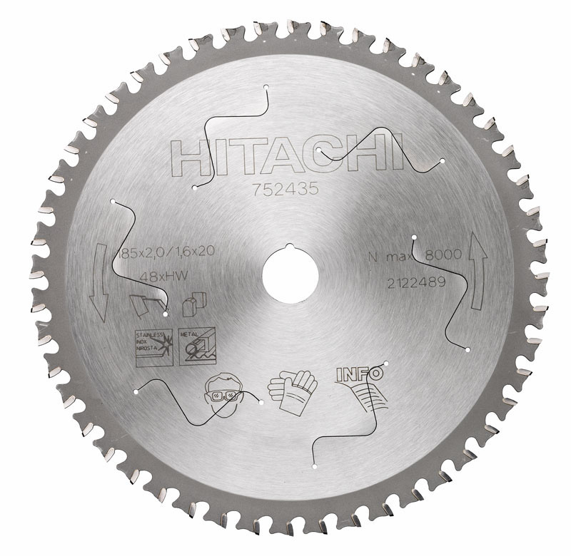 HiKOKI Accessories 752470 Körfűrészlap alumíniumhoz 255 x 30, 80 fogú, C10FCB / C10FCH / C10FSB / C10FSH / C10RA gépekhez