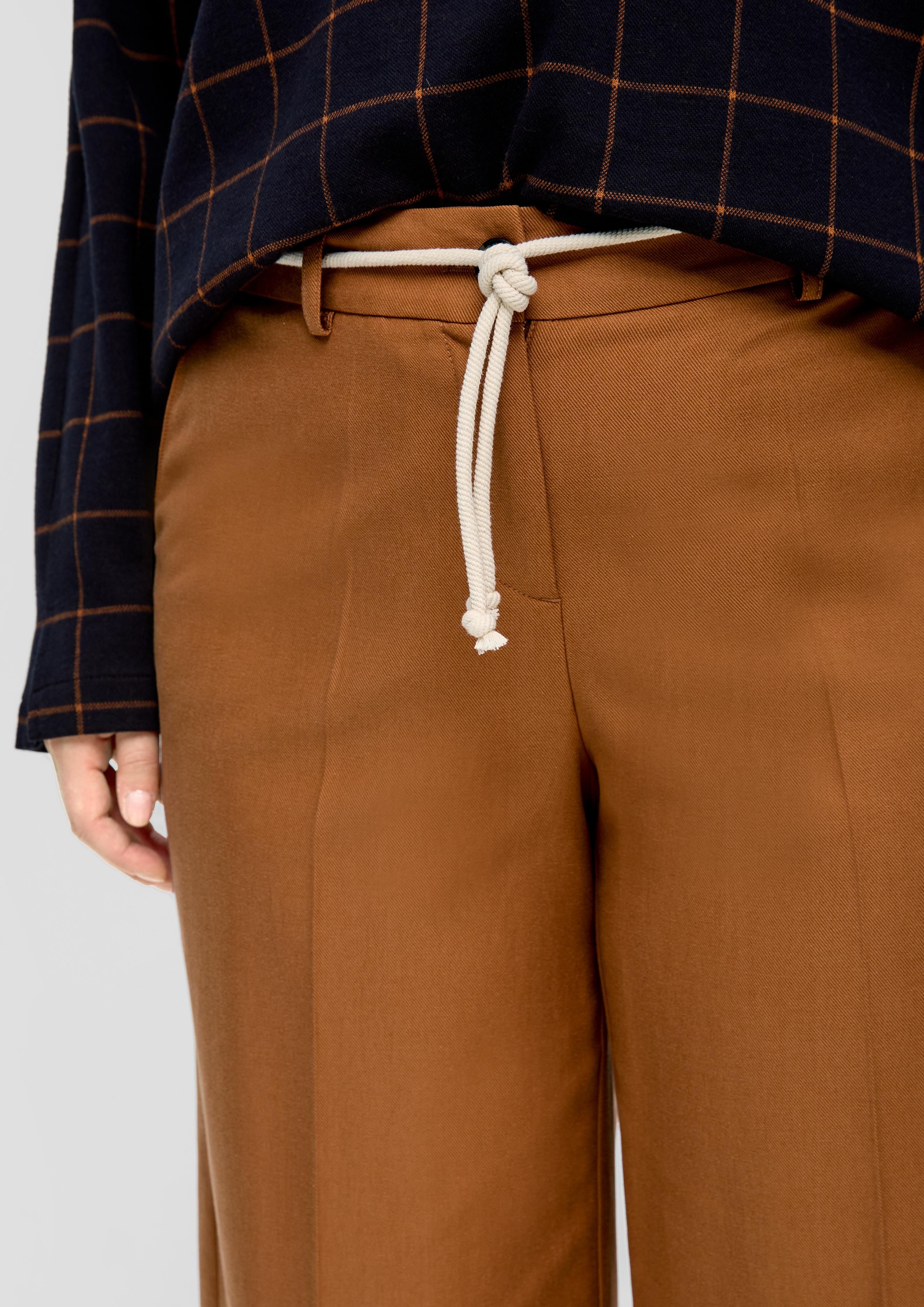 Regular: Twill-Hose aus Viskosemix  2136820-8755