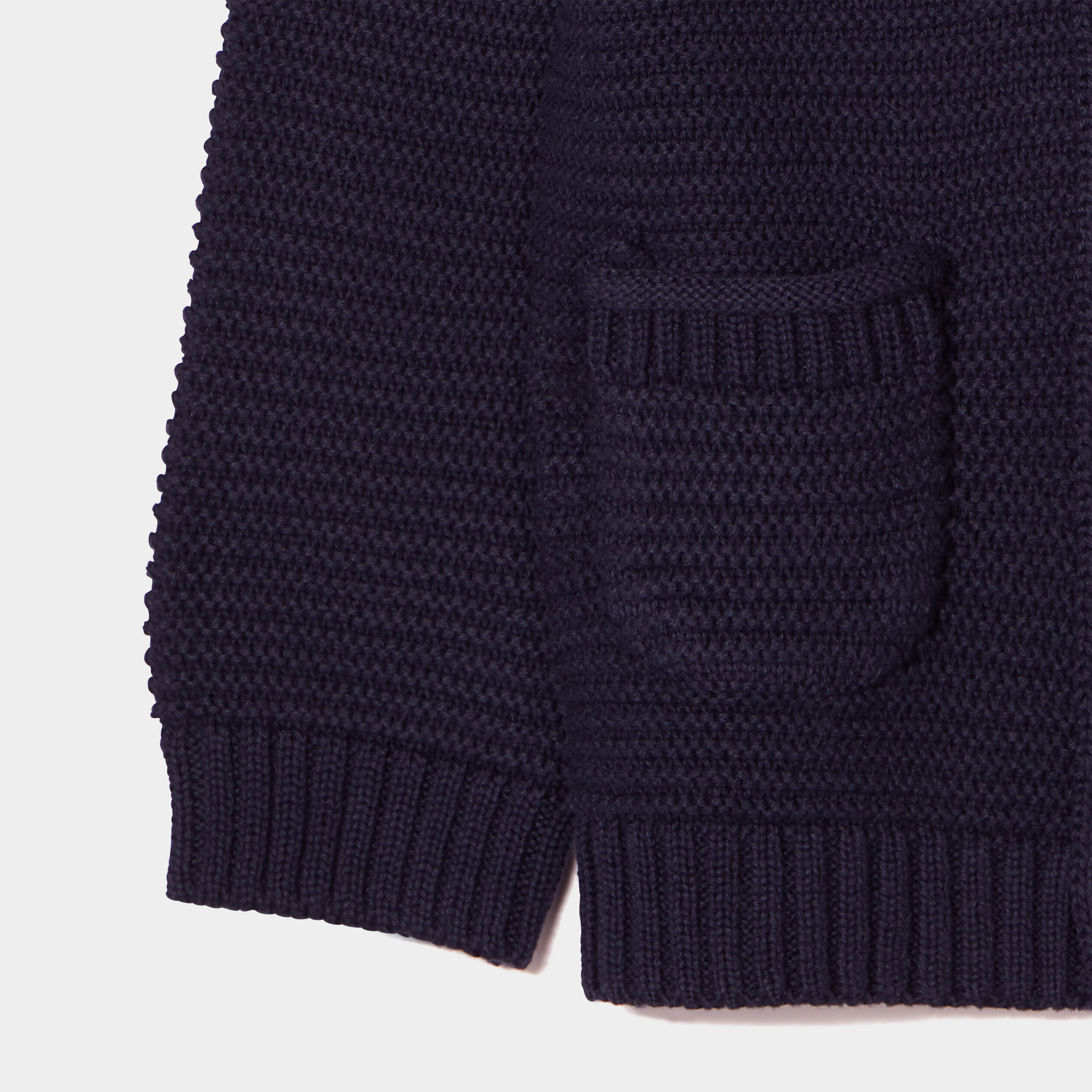 Gilet col châle boutonné coton Creeks bleu marine bébé garçon | La Halle
