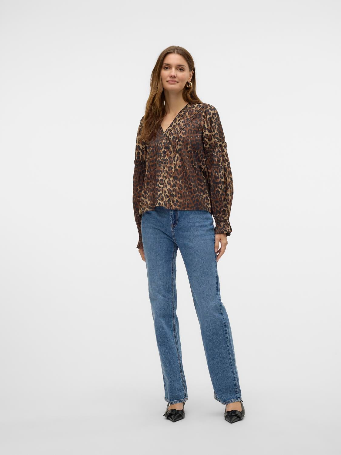 VMTESSA Hohe Taille Gerade geschnitten Jeans