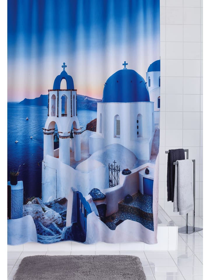 RIDDER Duschvorhang Textil Santorini multicolor 180x200 cm günstig kaufen onesize