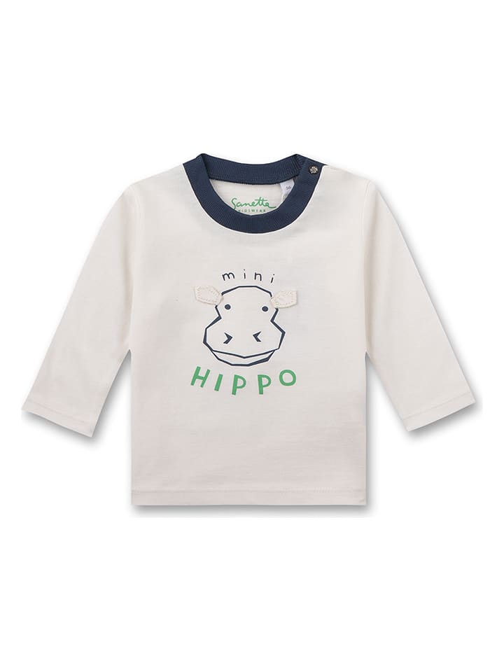 Sanetta Kidswear Longsleeve in Creme/ Dunkelblau günstig kaufen