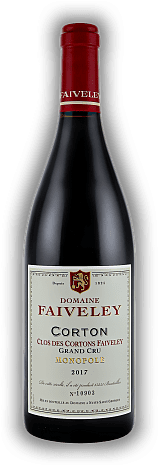 Domaine Faiveley, Clos des Cortons Faiveley Monopole, Pinot Noir, Corton Grand Cru, Trocken, 2017, Bourgogne rouge  Domaine Faiveley, Clos des Cortons Faiveley Monopole, Pinot Noir, Corton Grand Cru, Trocken, 2017, Bourgogne rouge   Jahrgang 2017 - 0