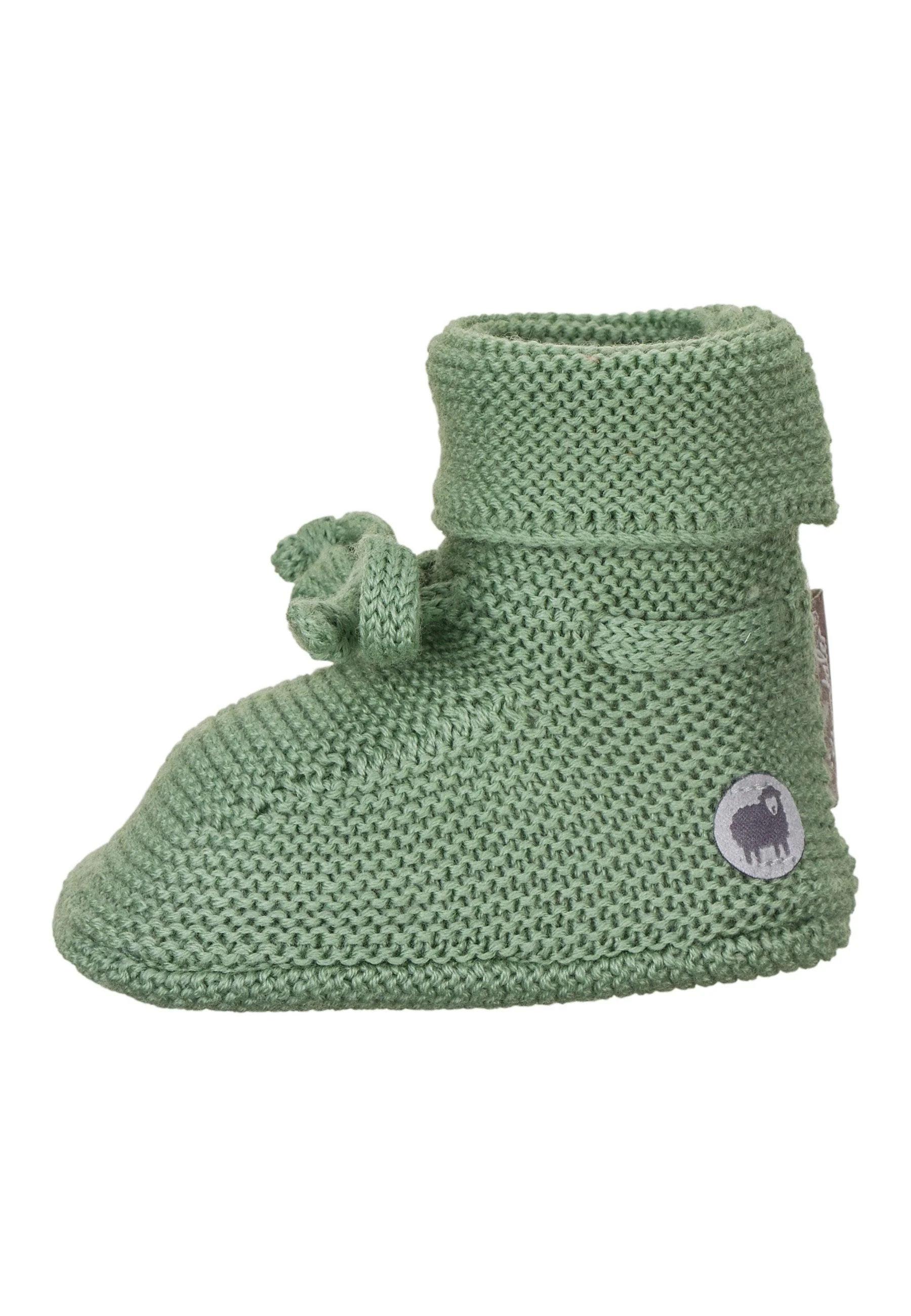 Strick-Schuh aus Wolle (Merino) zum Binden