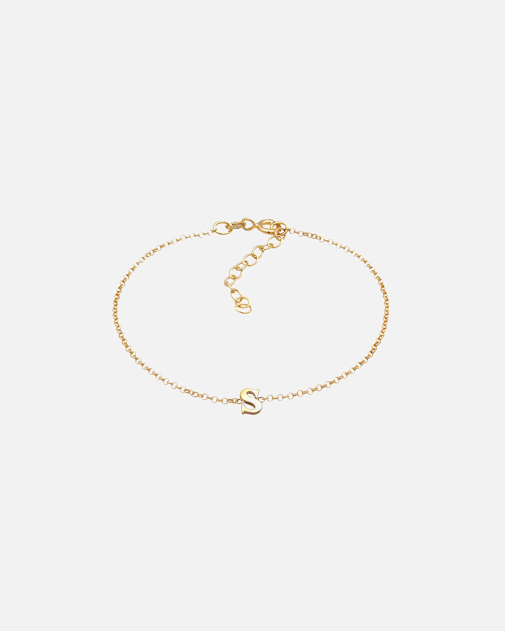 Elli Women's Basic Letter S Pendant in 925 Sterling Silver