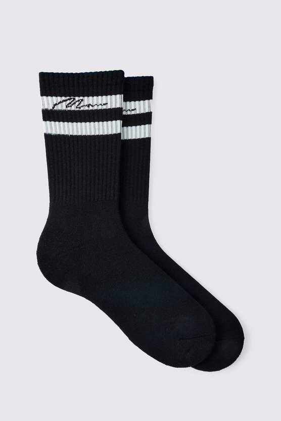 3er-Pack Man Signature Socken mit Sport-Streifen
