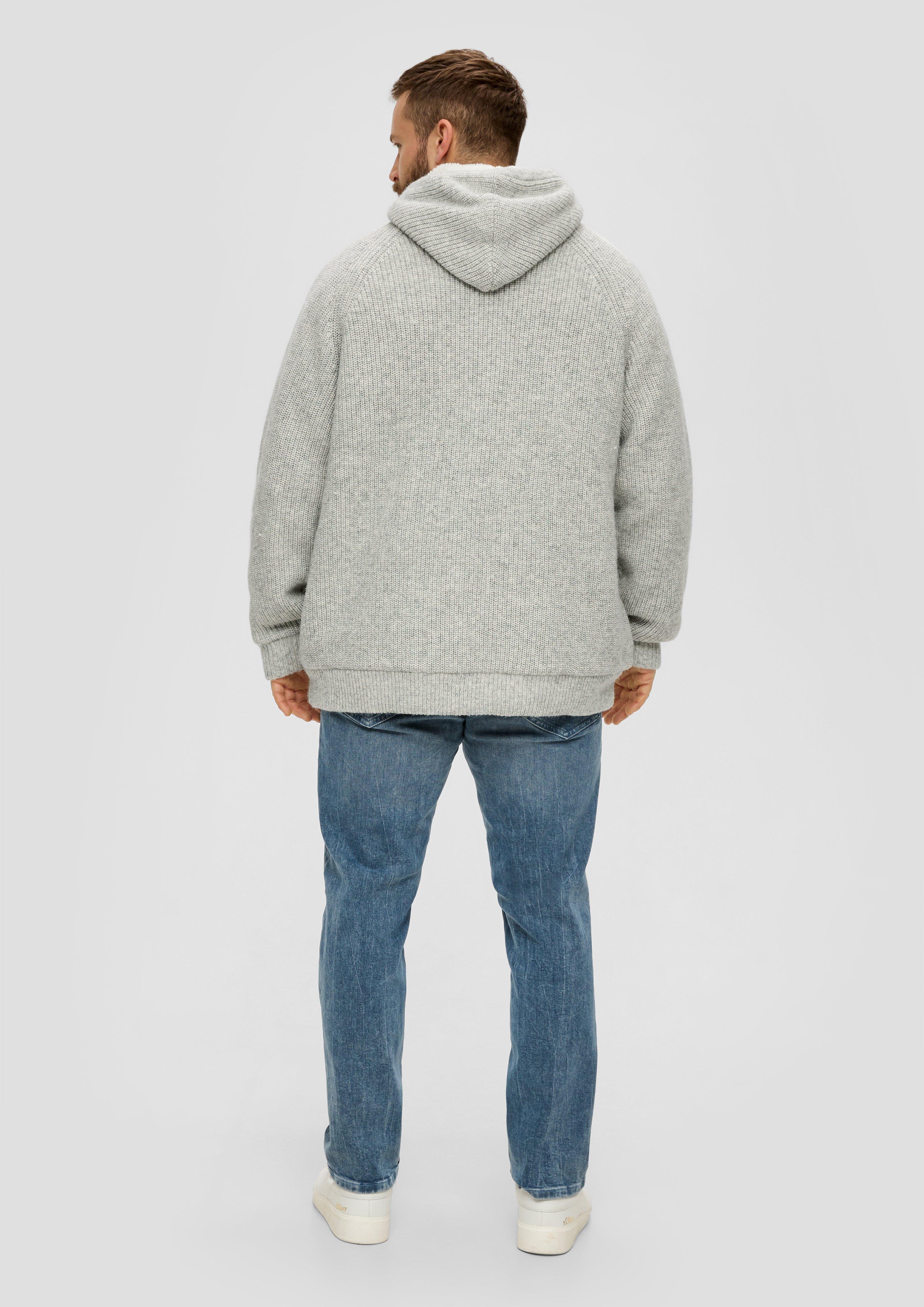 Kapuzenjacke aus Teddy-Plüsch  2143277-94X0