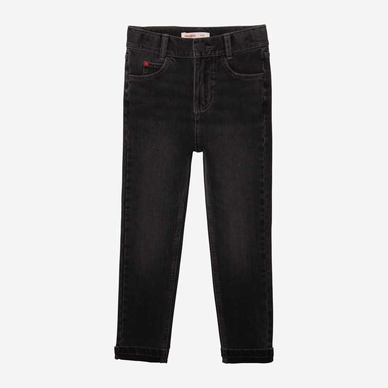 Jean fille slim gris broderies Catimini