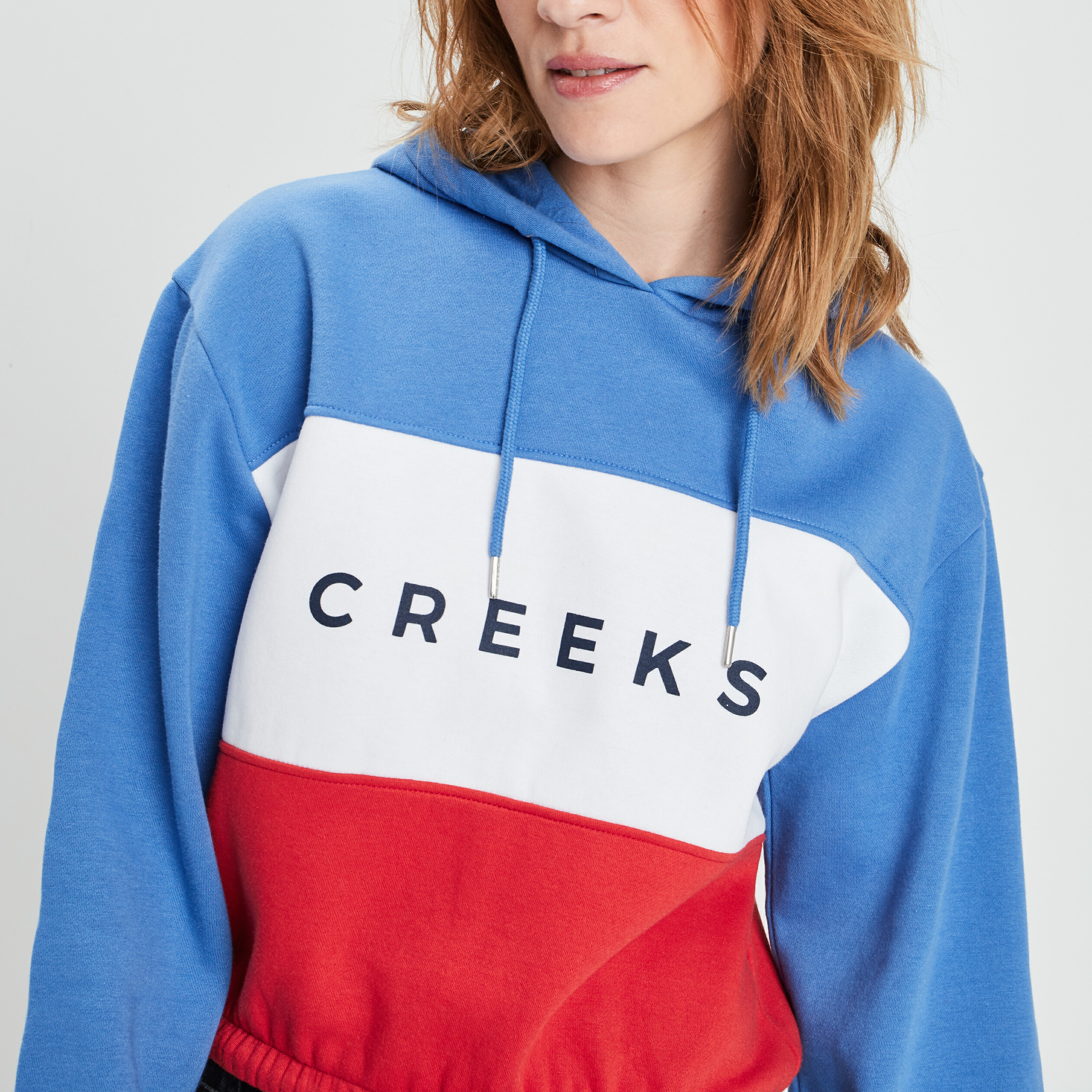 Sweat à capuche hoodie Creeks bleu femme | La Halle