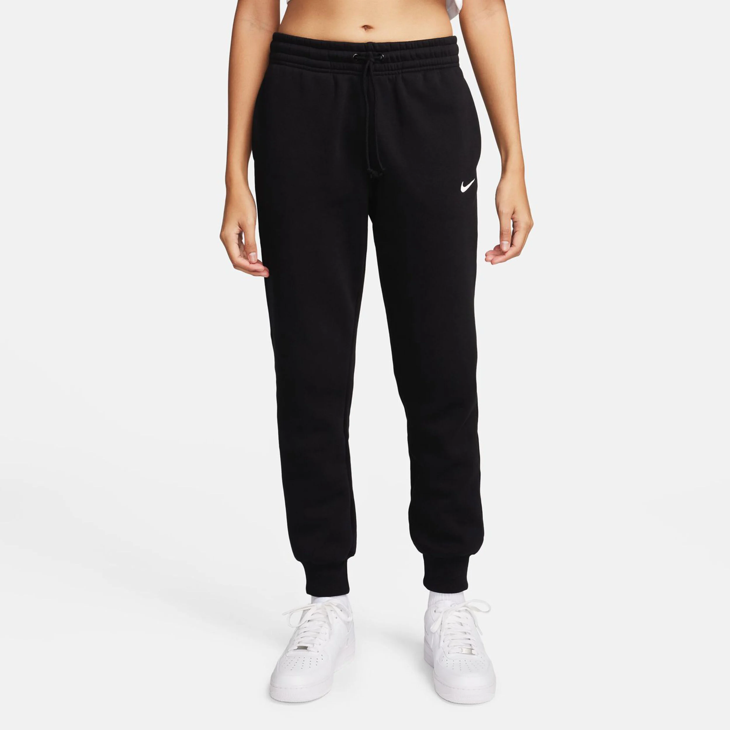 PHNX Fleece Mid-Rise Standard Trainingshose Damen - Schwarz