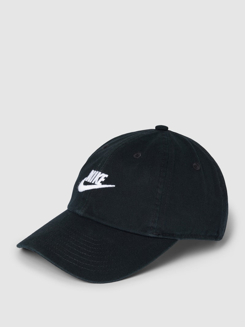 Basecap mit Label-Stitching in schwarz