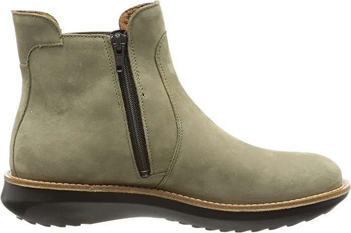 SUPERFIT Stiefeletten beige grün Nubuk
