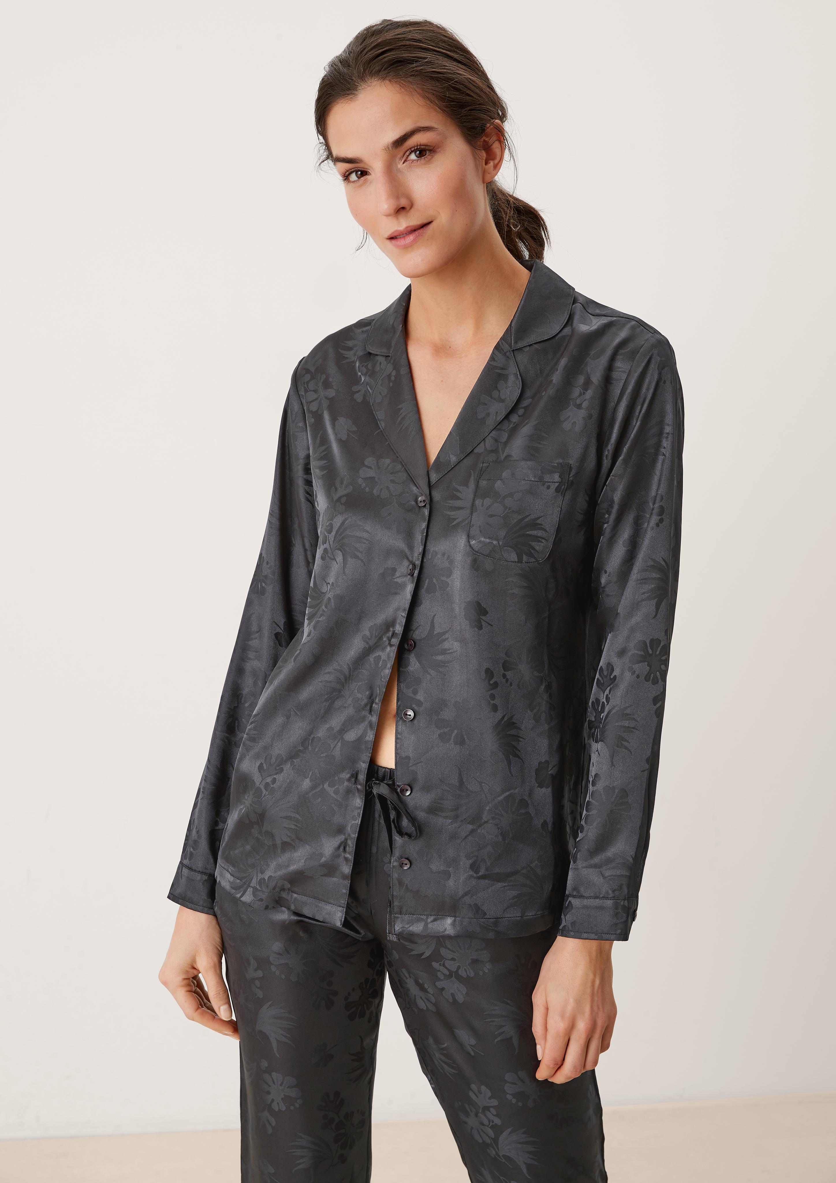 Langer Pyjama aus Satin  6006294-99F9