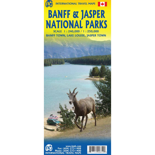 International Travel Map Banff & Japser National Park 1:240 000 - Karte