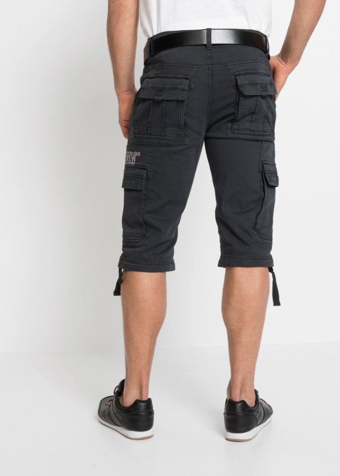 Long-Bermuda mit Cargotaschen, Regular Fit