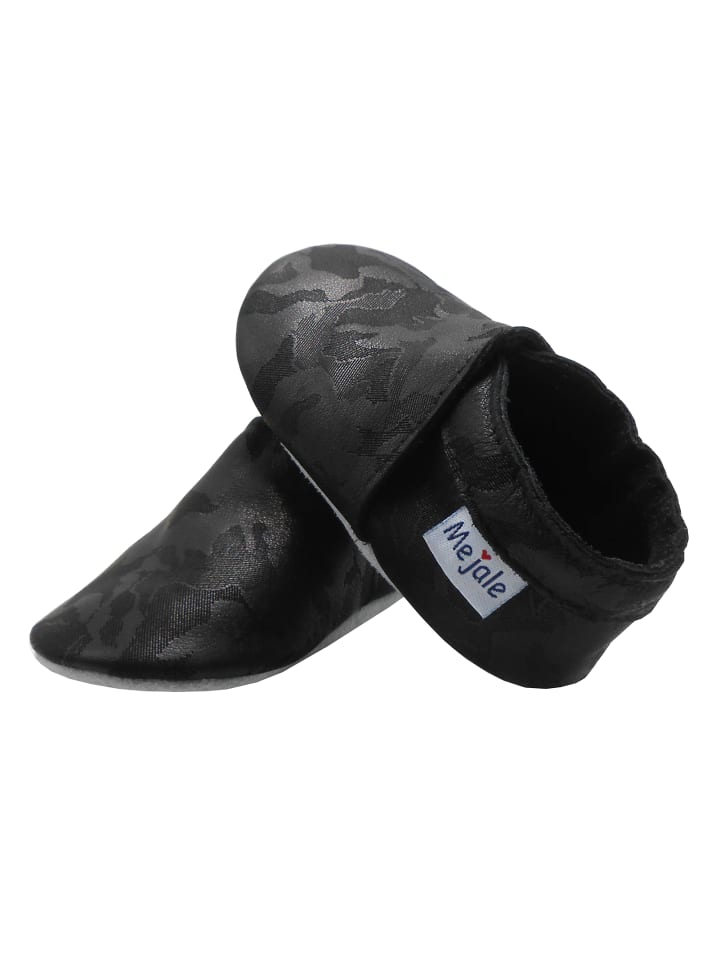 Yalion Baby Krabbelschuhe in Schnitzerei Schwarz günstig kaufen