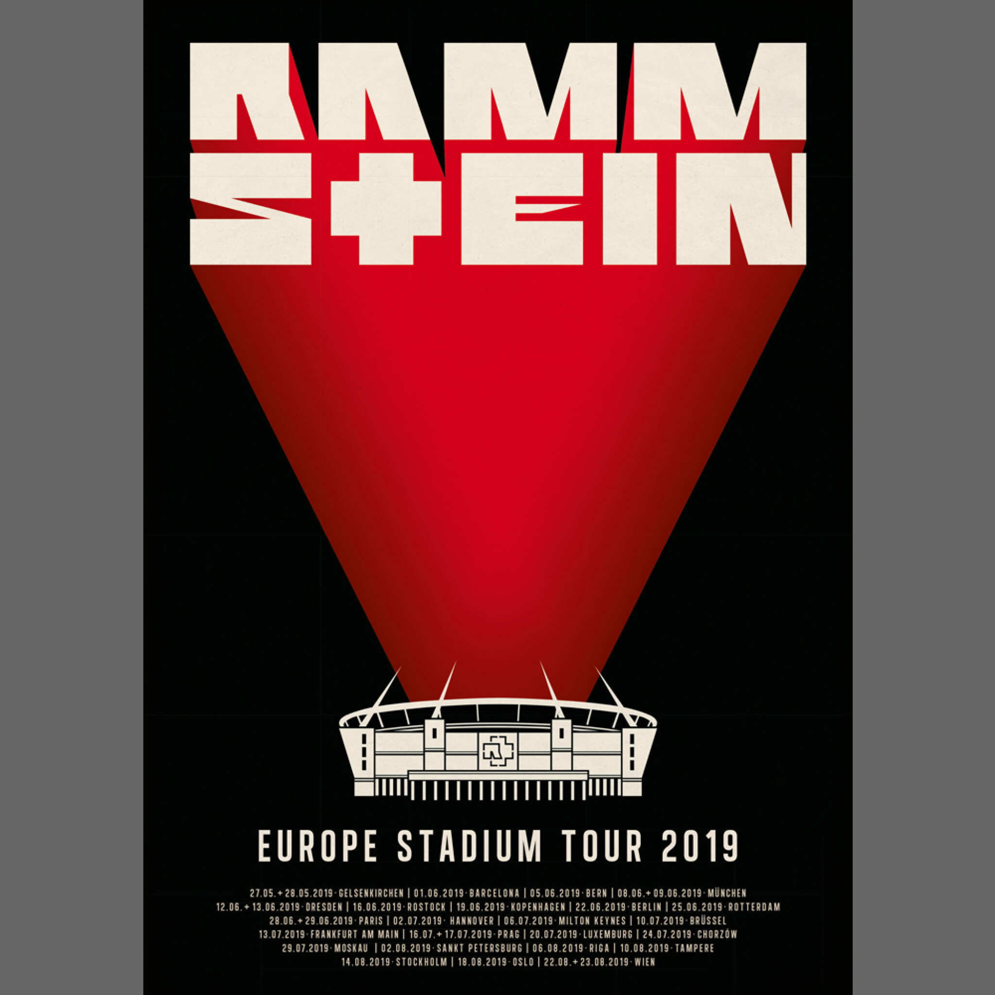 Poster ”Europe Stadium Tour 2019”