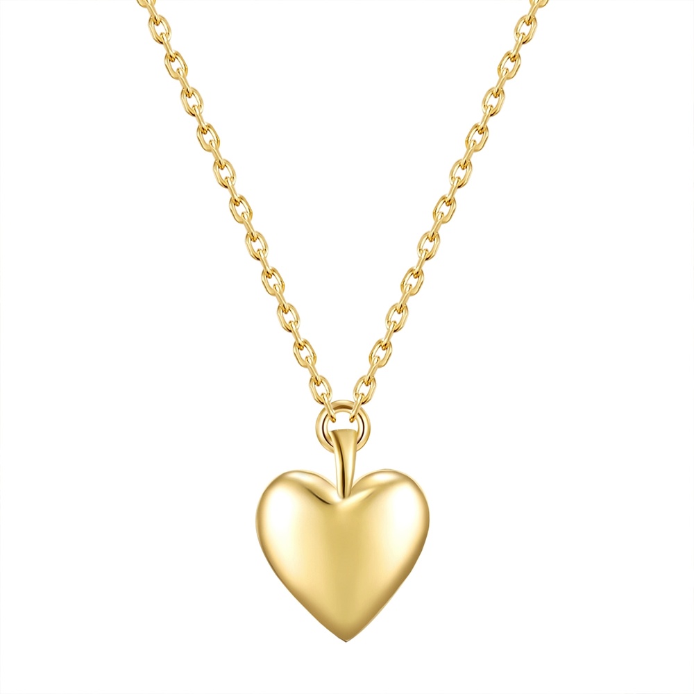 Glanzstücke München Collier en argent Coeur Argent sterling en Or jaune collier