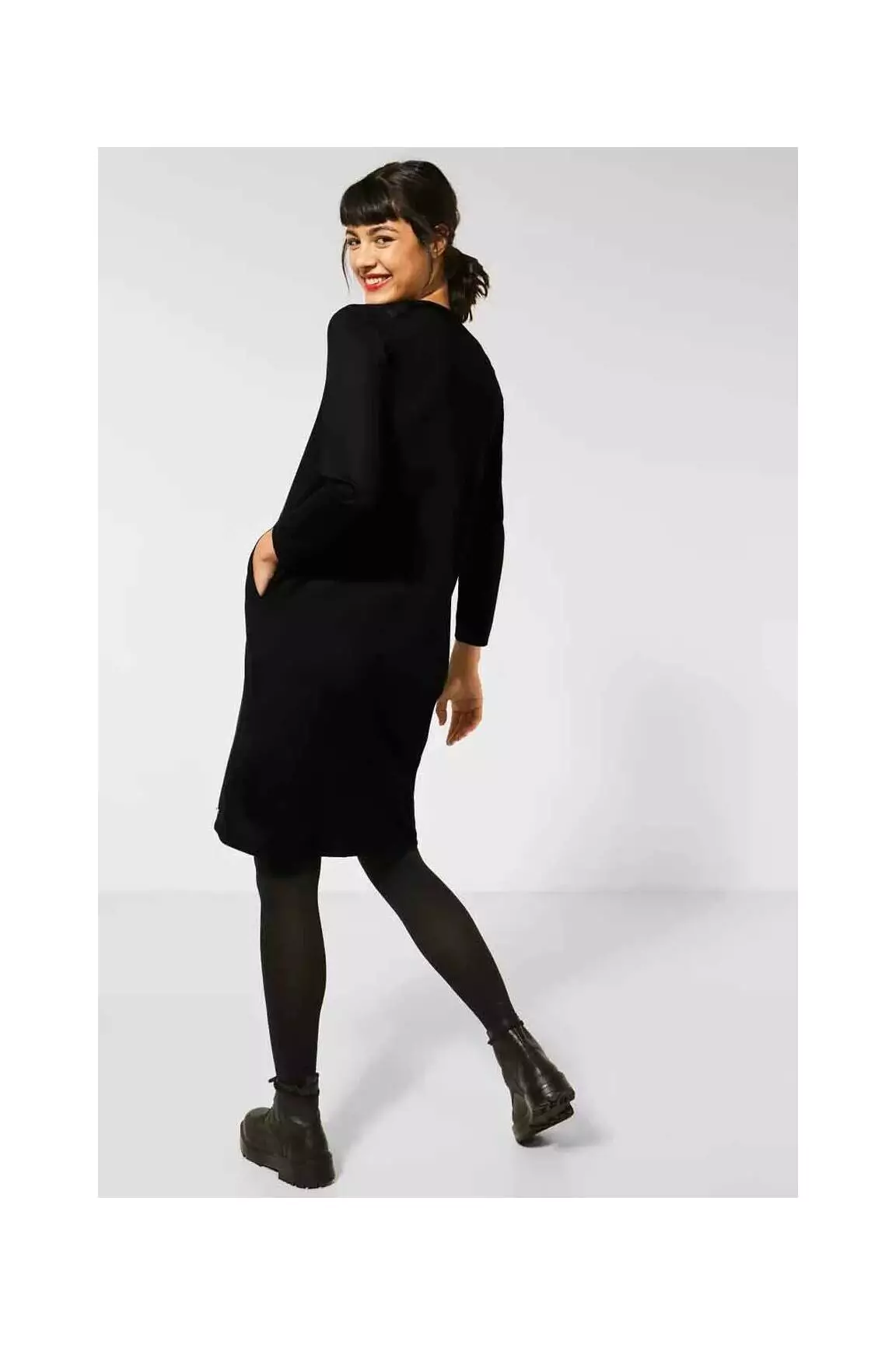 Street One Robes Mi Longues Femme couleur noir