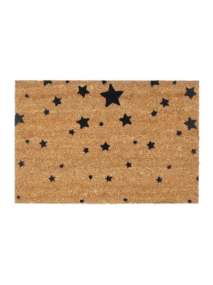 relaxdays Fußmatte Sterne in Schwarz - (B)60 x (T)40 cm günstig kaufen onesize