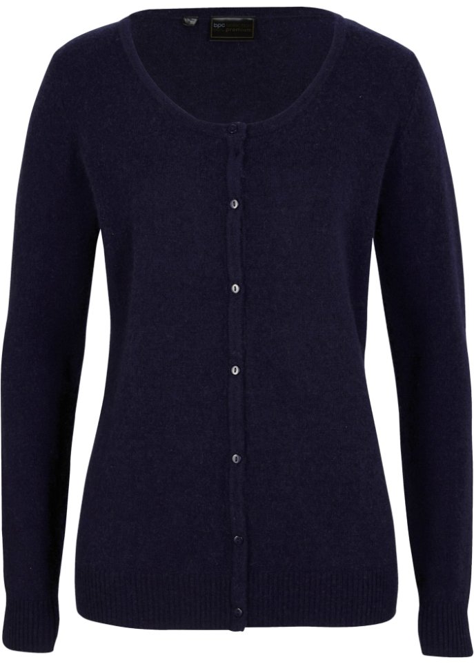 Wollstrickjacke mit Good Cashmere Standard®-Anteil