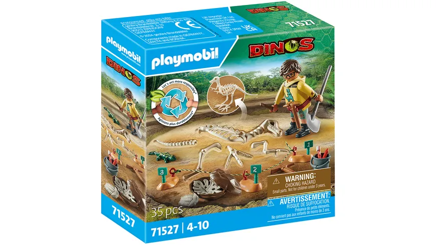 PLAYMOBIL 71527 DINOS Ausgrabungsstätte mit Dino-Skelett