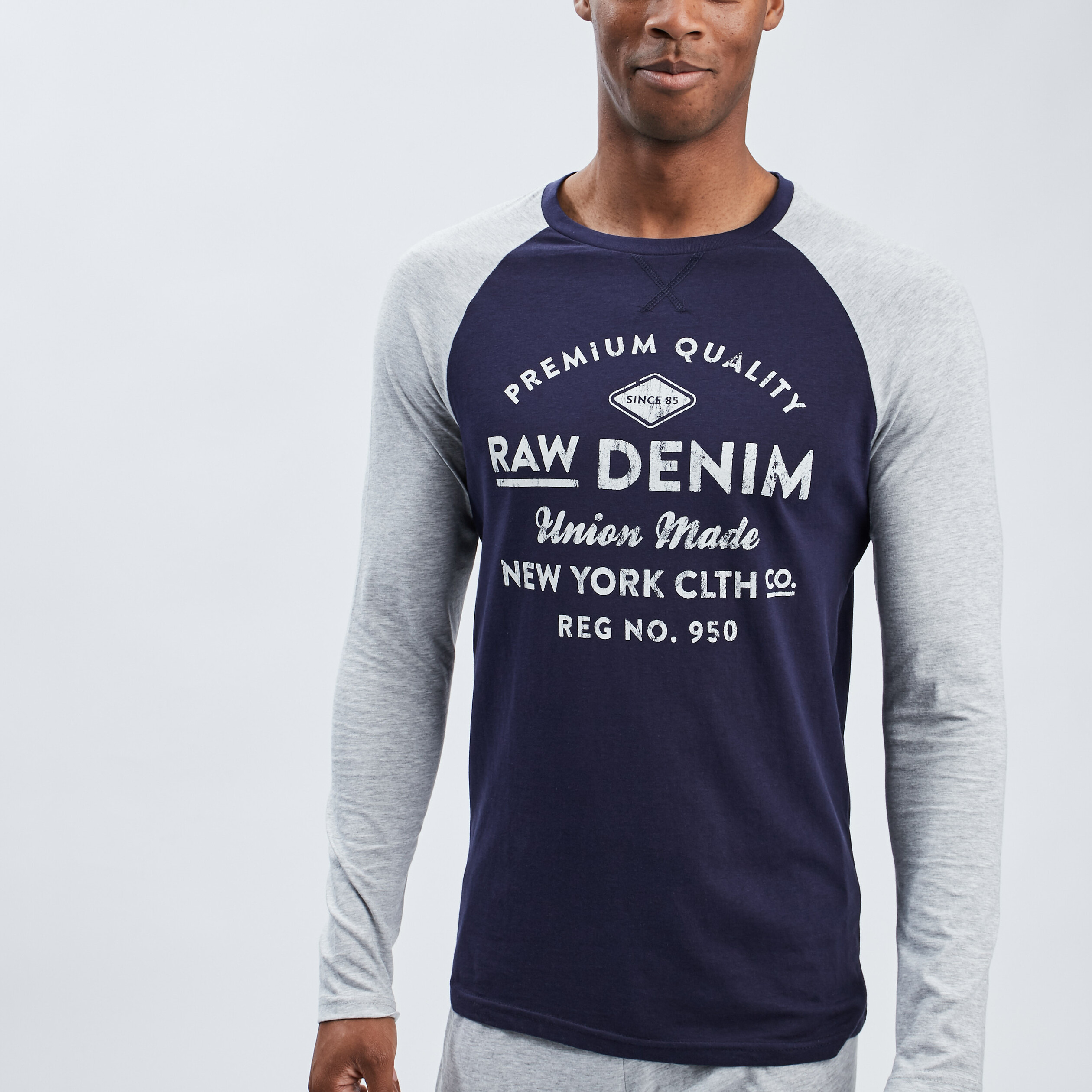 Ensemble pyjama 2 pièces bleu marine homme | La Halle