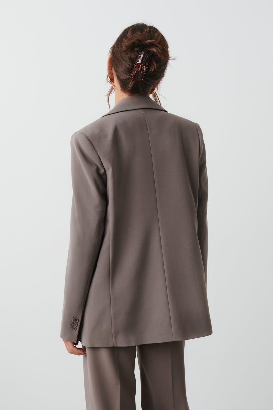 Straight regular blazer
