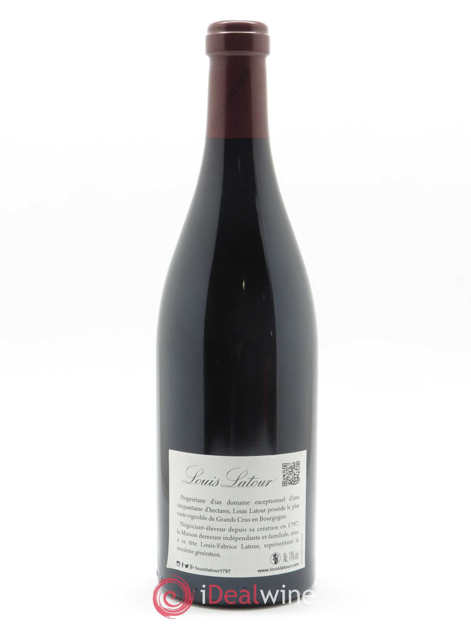 Chambertin Grand Cru Cuvée Héritiers Latour Louis Latour  2018 - Lot de 1 Bouteille