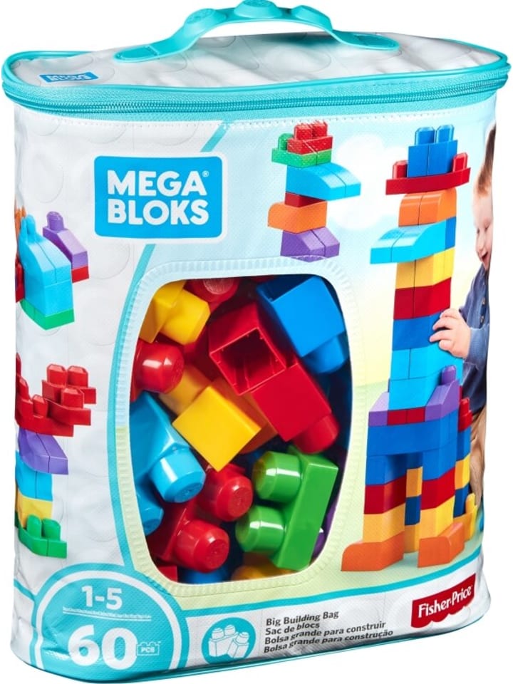 Matchbox Bausteinebox Mega Bloks Beutel Medium, 60 Teile, 1-5 Jahre günstig kaufen onesize