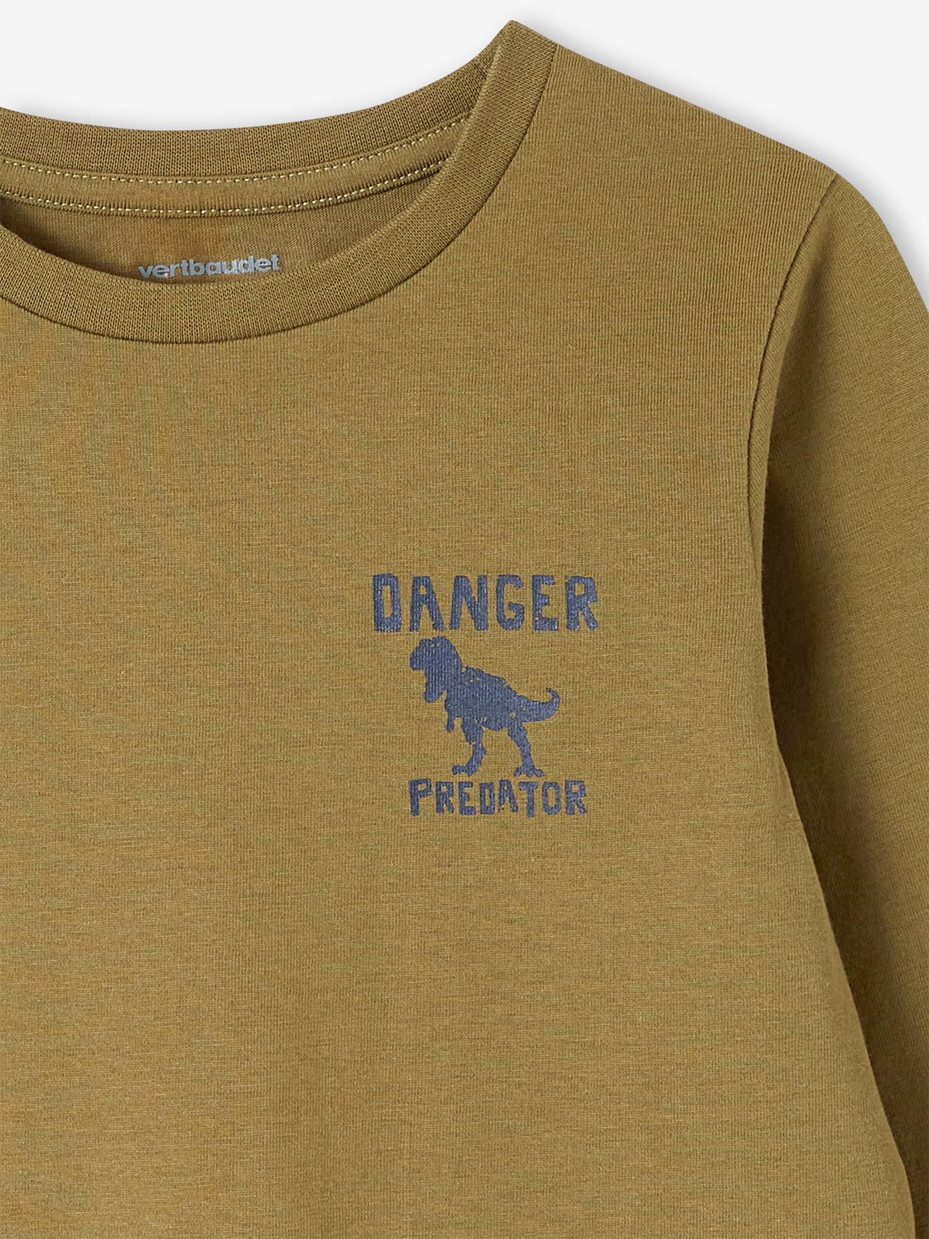 Vertbaudet 3er-Pack Jungen Langarmshirts BASIC Oeko-Tex - pack dunkelkhaki