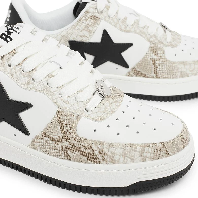 A Bathing Ape Wmns Snake Bape Sta M1 beige