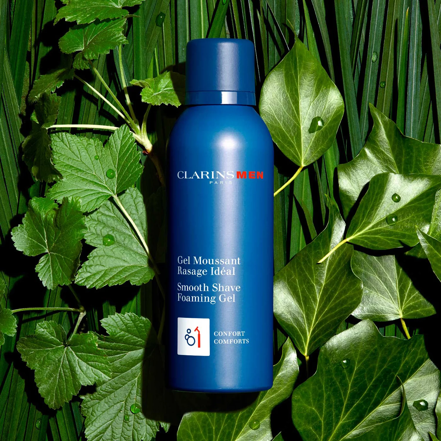ClarinsMen Gel Moussant Rasage Idéal - Schiuma per Rasatura