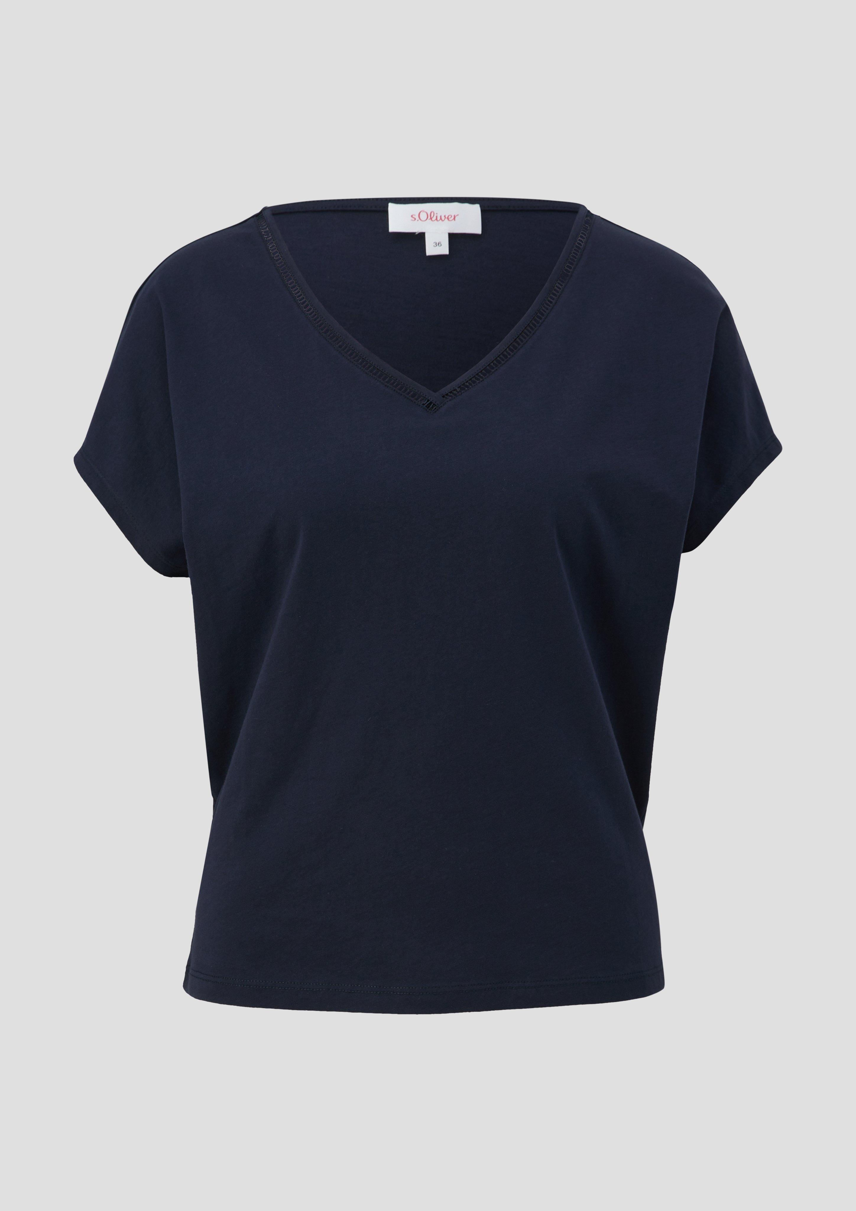 Baumwoll-T-Shirt mit Spitzendetails  2157738-5959