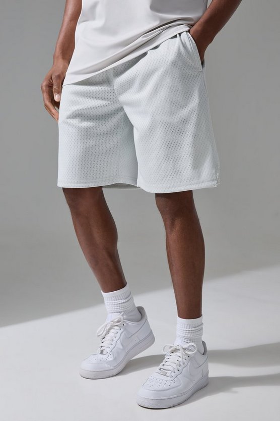 Active Training Dept Oversize 9 Inch Mesh Basketball-Shorts