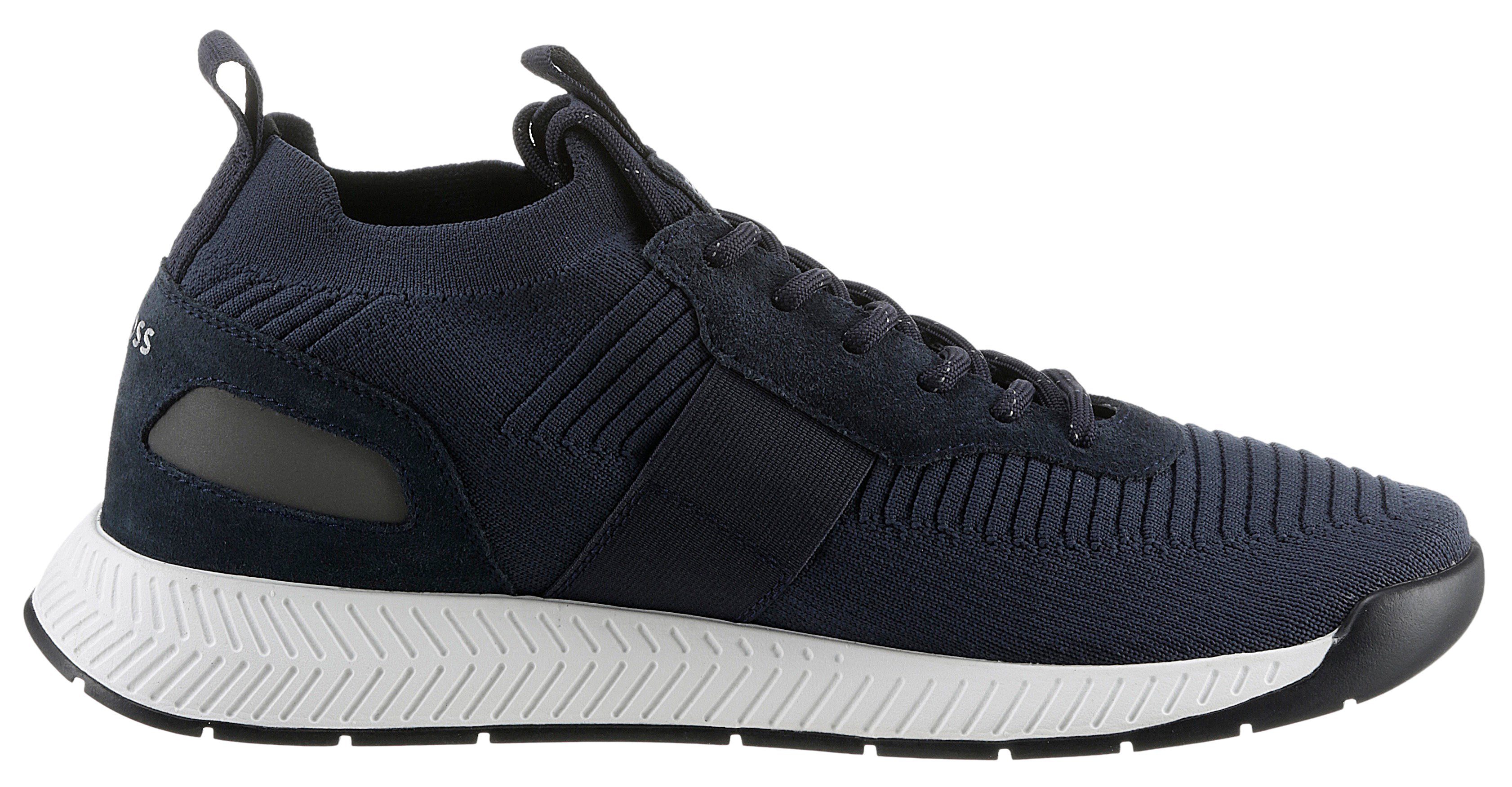 BOSS Titanium_Runn Slip-On Sneaker mit elastischem Einstieg