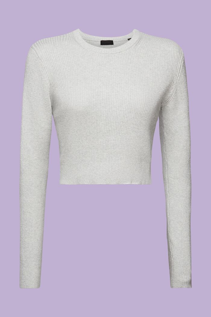 Metallic-Pullover mit Twistdetail am Rücken