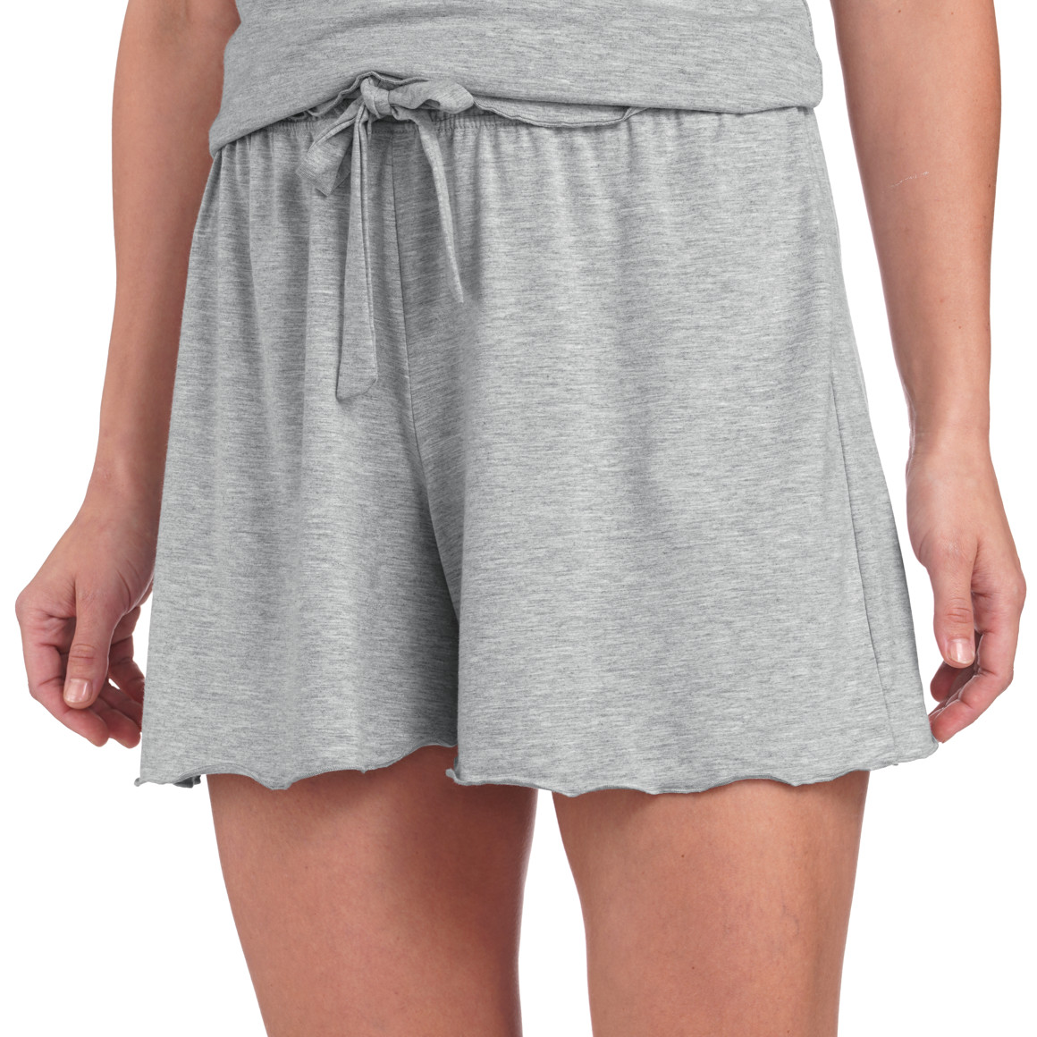 Damen Loungewear-Shorts mit Wellenbündchen